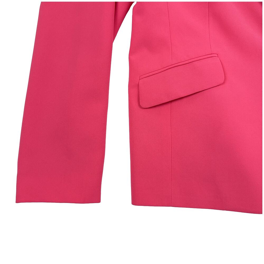 Liz Claiborne Hot Pink Blazer Womens 10 Career Barbie Workwear Bold Bright - Picture 5 of 8